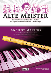 Alte Meister für Sopran-/Altblockflöte und Klavier/Orgel