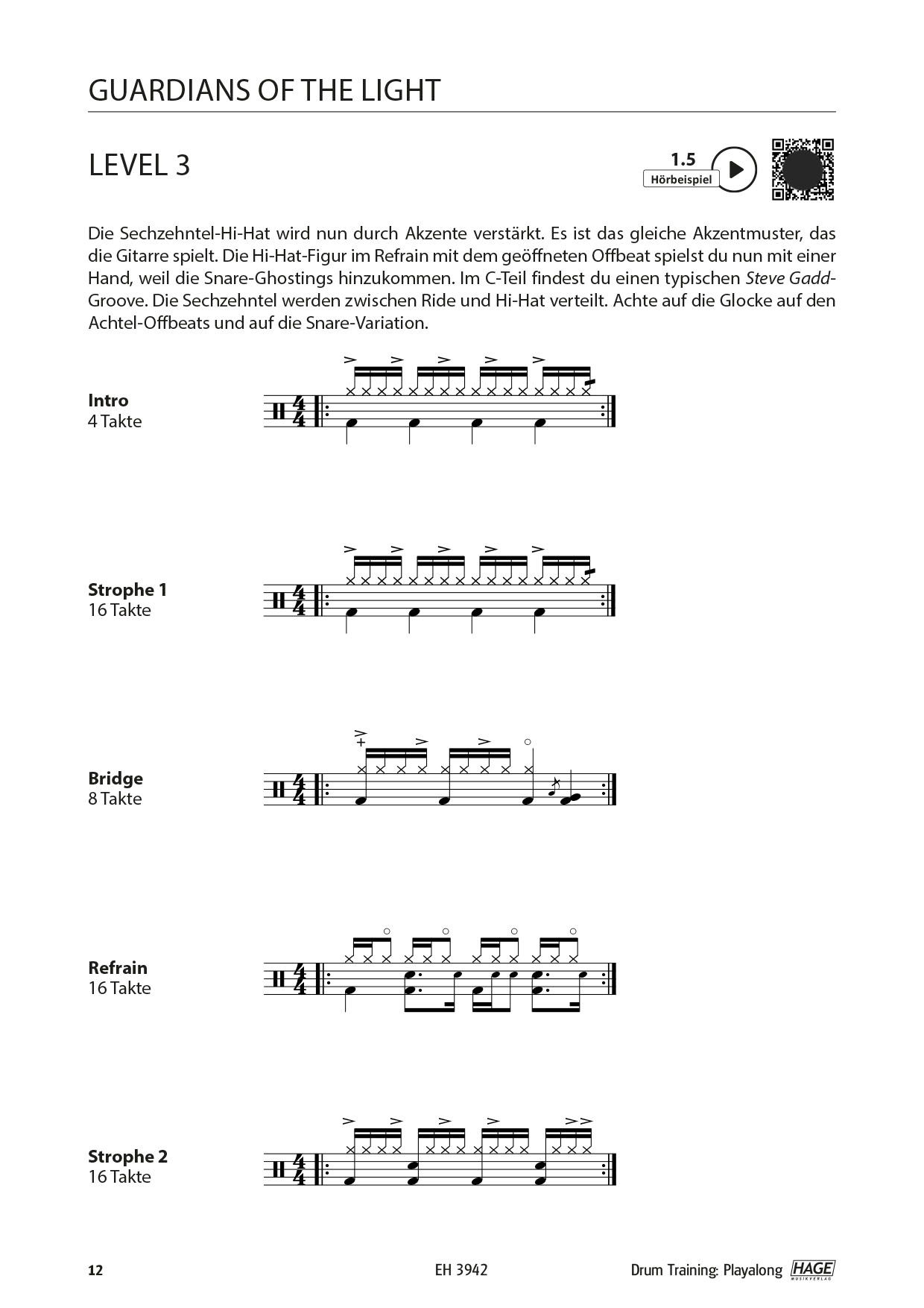 Drum Training Playalong (with QR-Codes) Pages 7