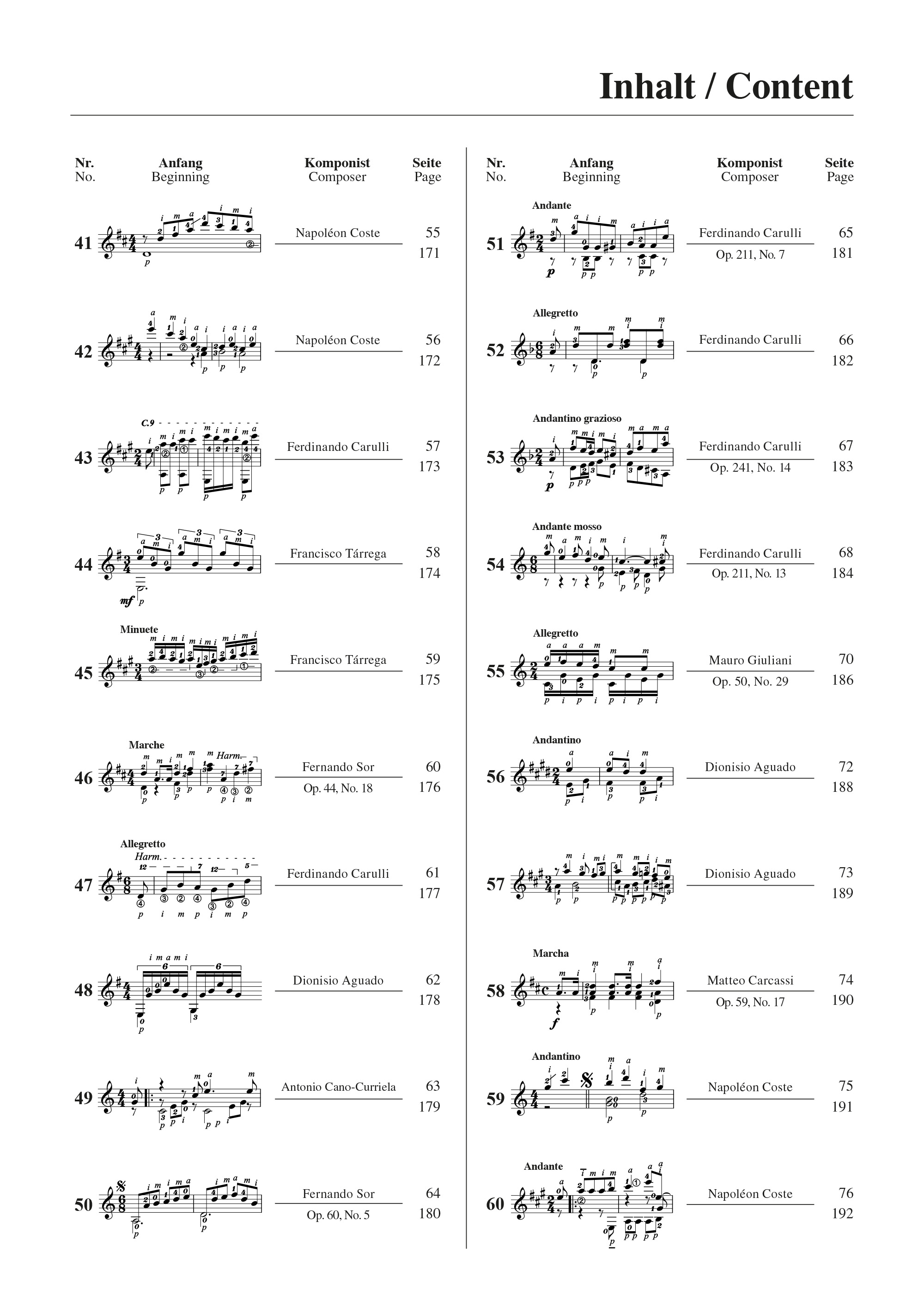 Die 100 wichtigsten Etüden für klassische Gitarre (mit QR-Codes) Seiten 6