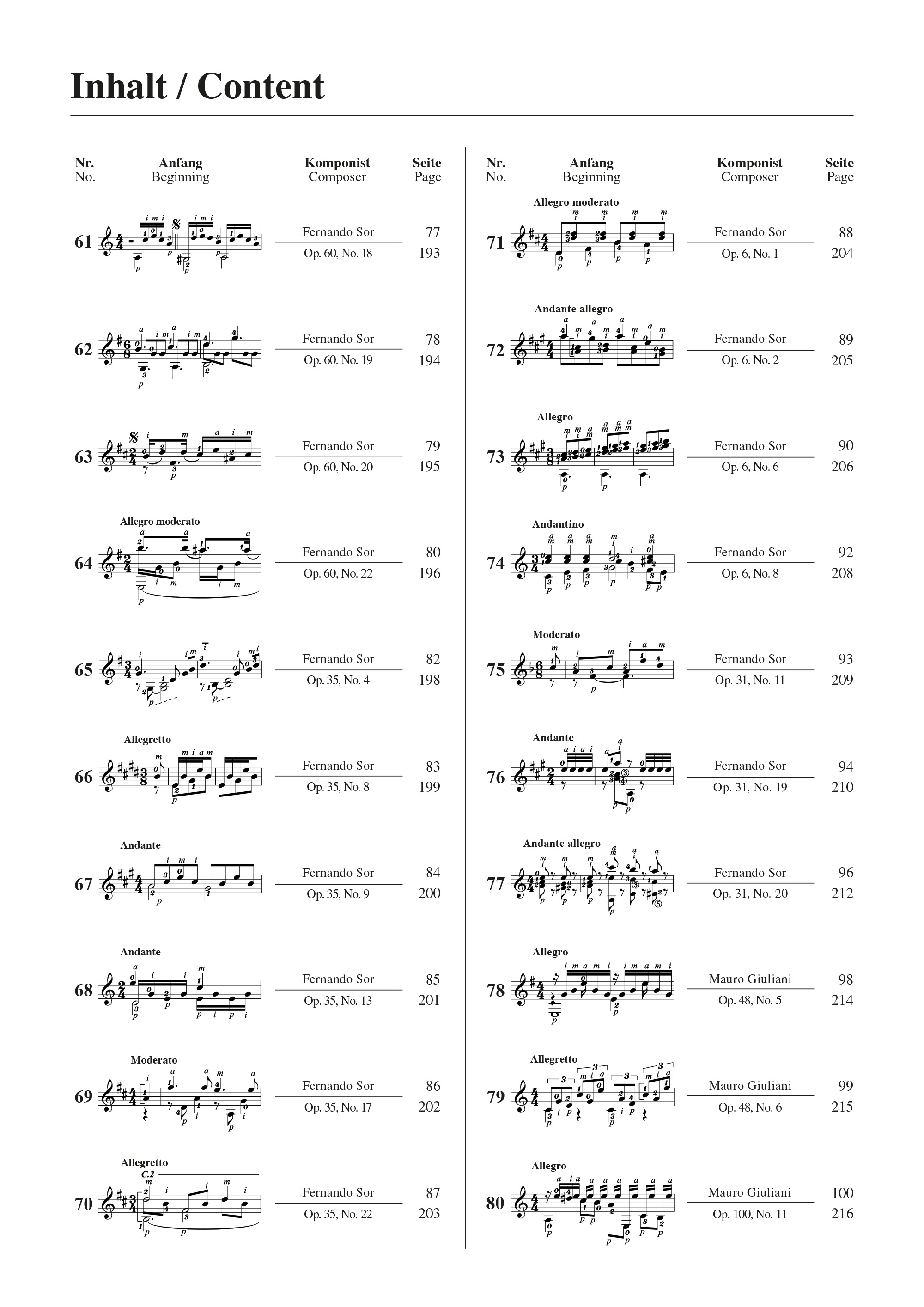 Die 100 wichtigsten Etüden für klassische Gitarre (mit QR-Codes) Seiten 7