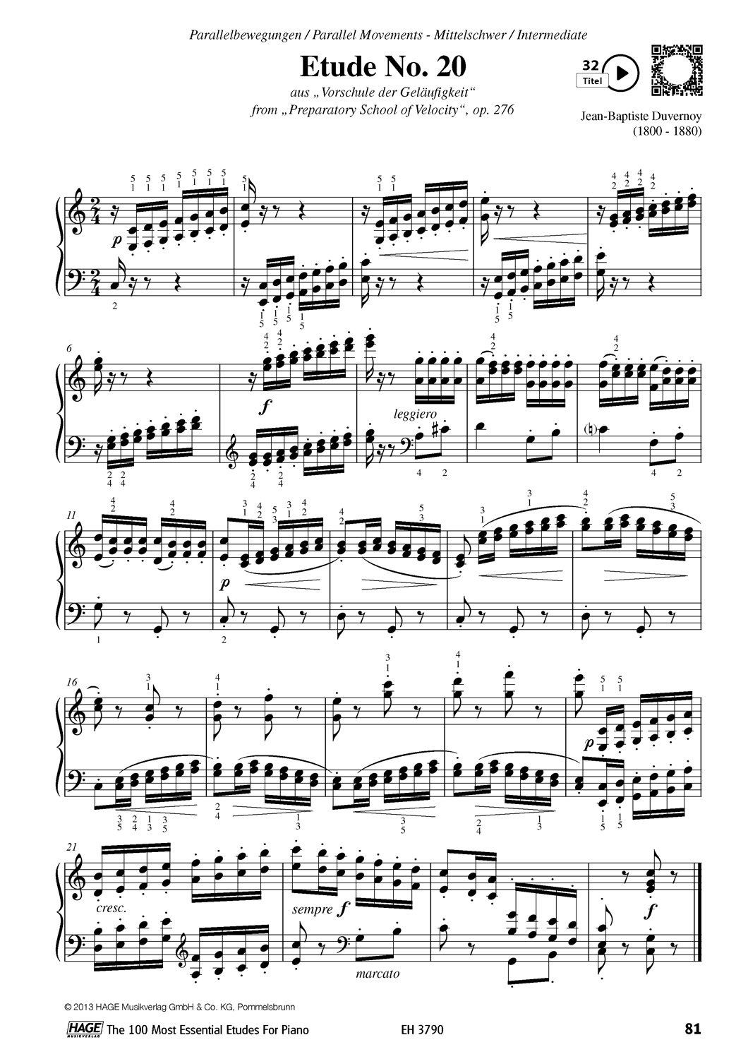 Die 100 wichtigsten Etüden für Klavier Seiten 6