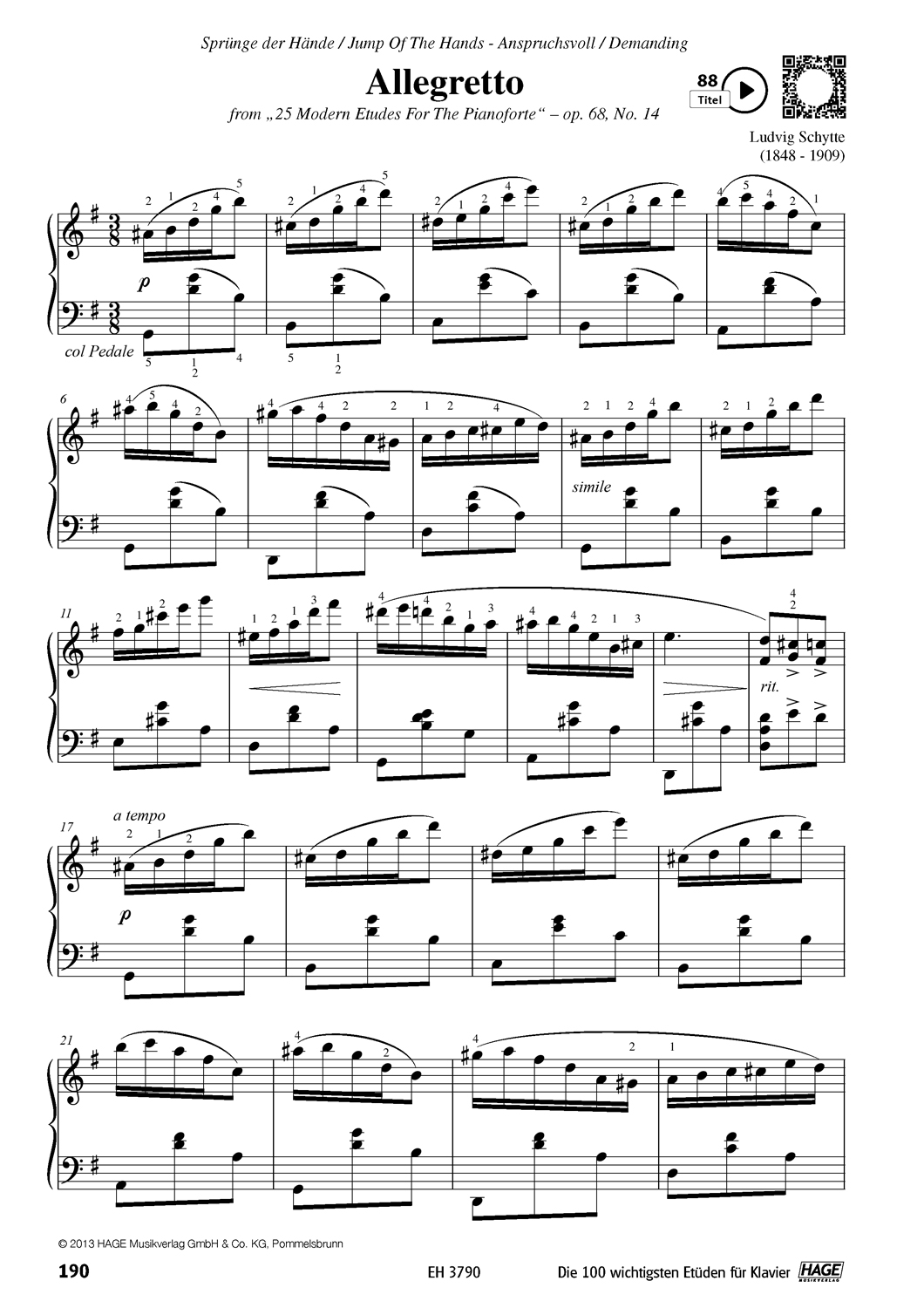Die 100 wichtigsten Etüden für Klavier Seiten 12
