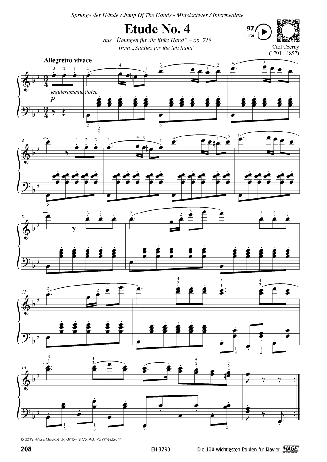Die 100 wichtigsten Etüden für Klavier Seiten 13