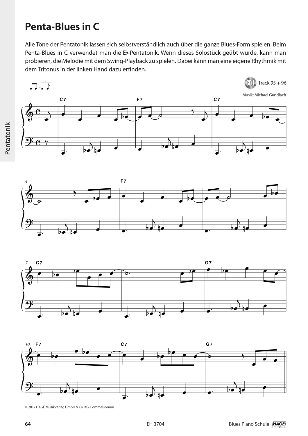 Blues Piano Schule (mit 2 CDs) Seiten 6