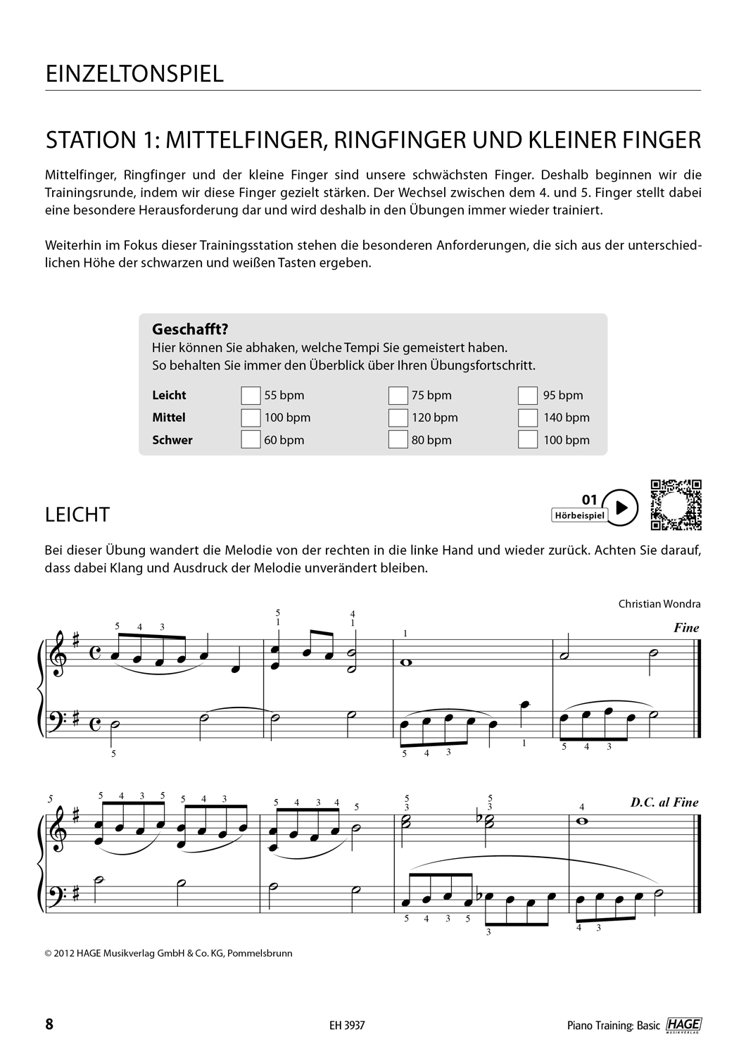 Piano Training Basic Seiten 6