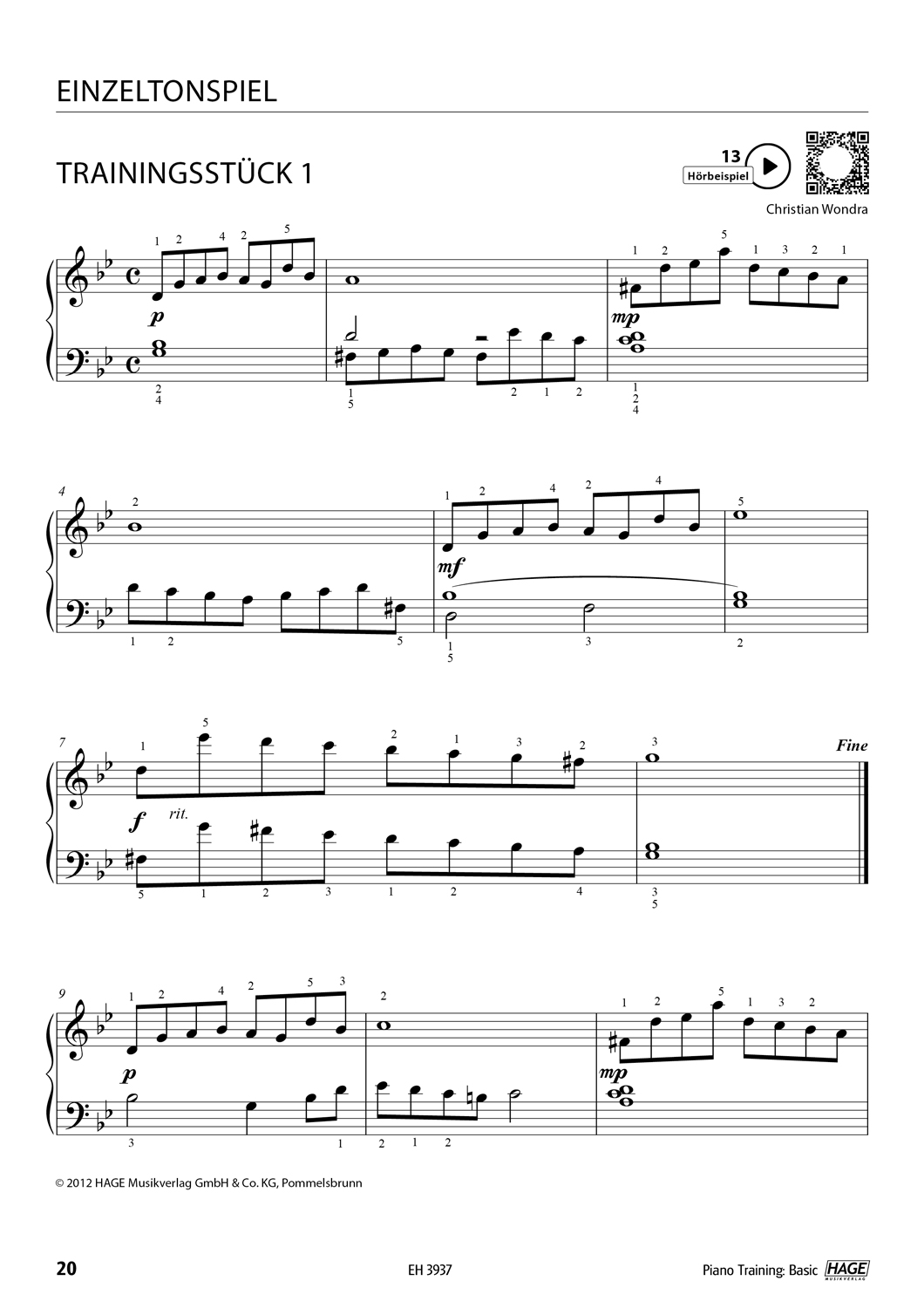 Piano Training Basic Seiten 9