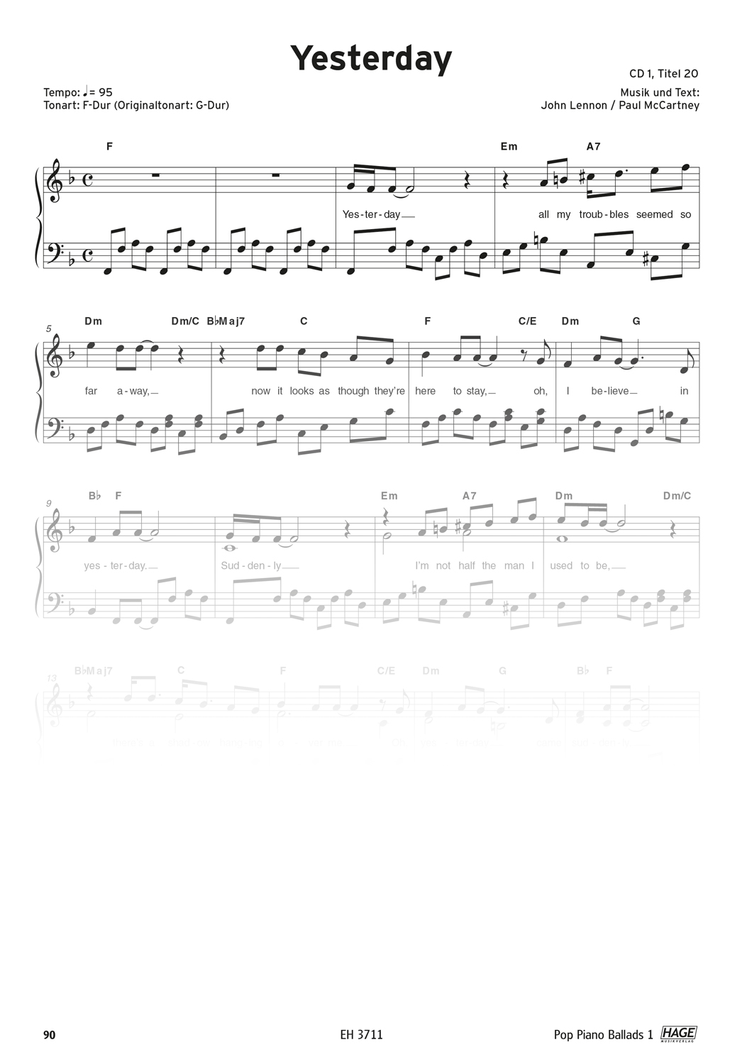 Pop Piano Ballads 1 (mit 2 CDs) Seiten 5