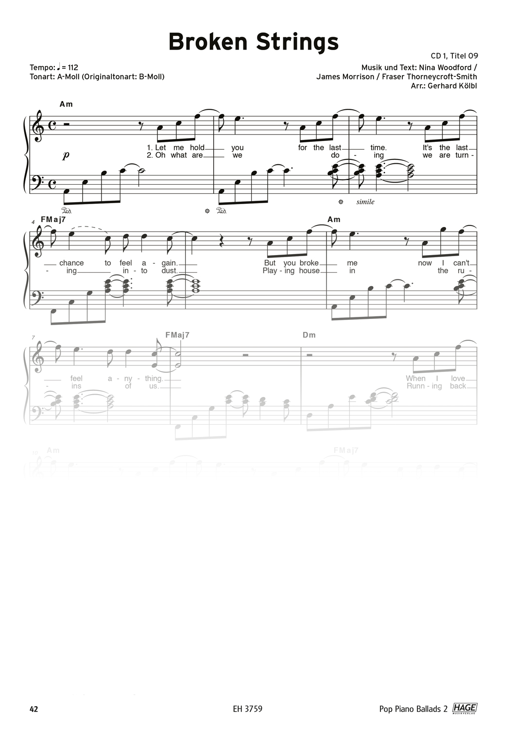 Pop Piano Ballads 2 (with 2 CDs) Pages 3