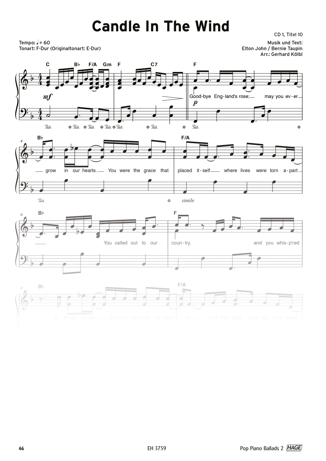 Pop Piano Ballads 2 (with 2 CDs) Pages 4