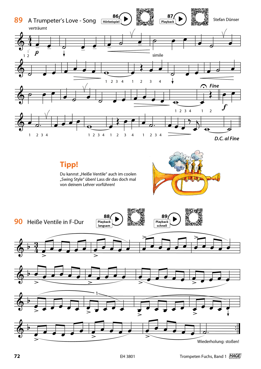 Trompeten Fuchs Band 1 Seiten 8