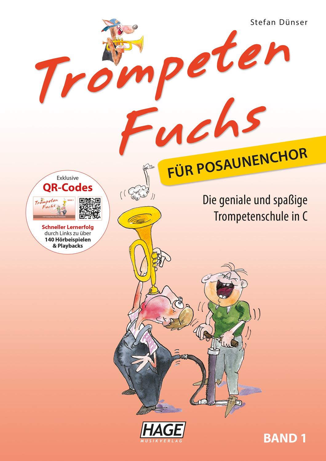 Trompeten Fuchs Volume 1 in C for trombone choir (with CD)