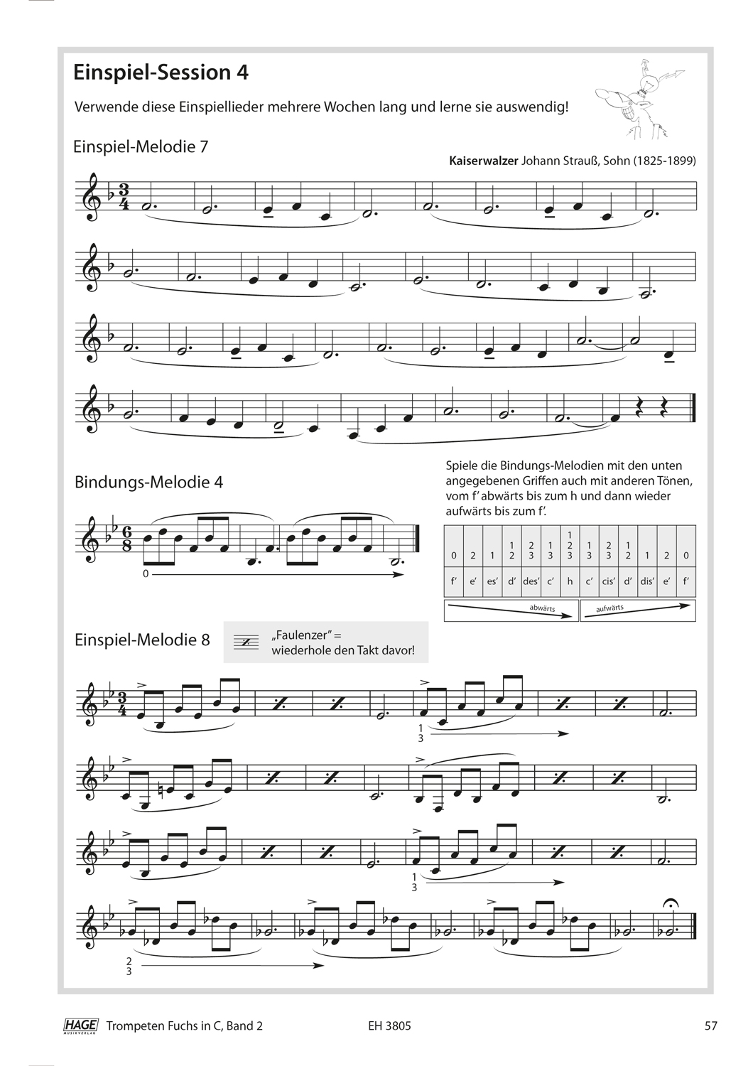 Trompeten Fuchs Band 2 in C für Posaunenchor (mit CD) Seiten 7
