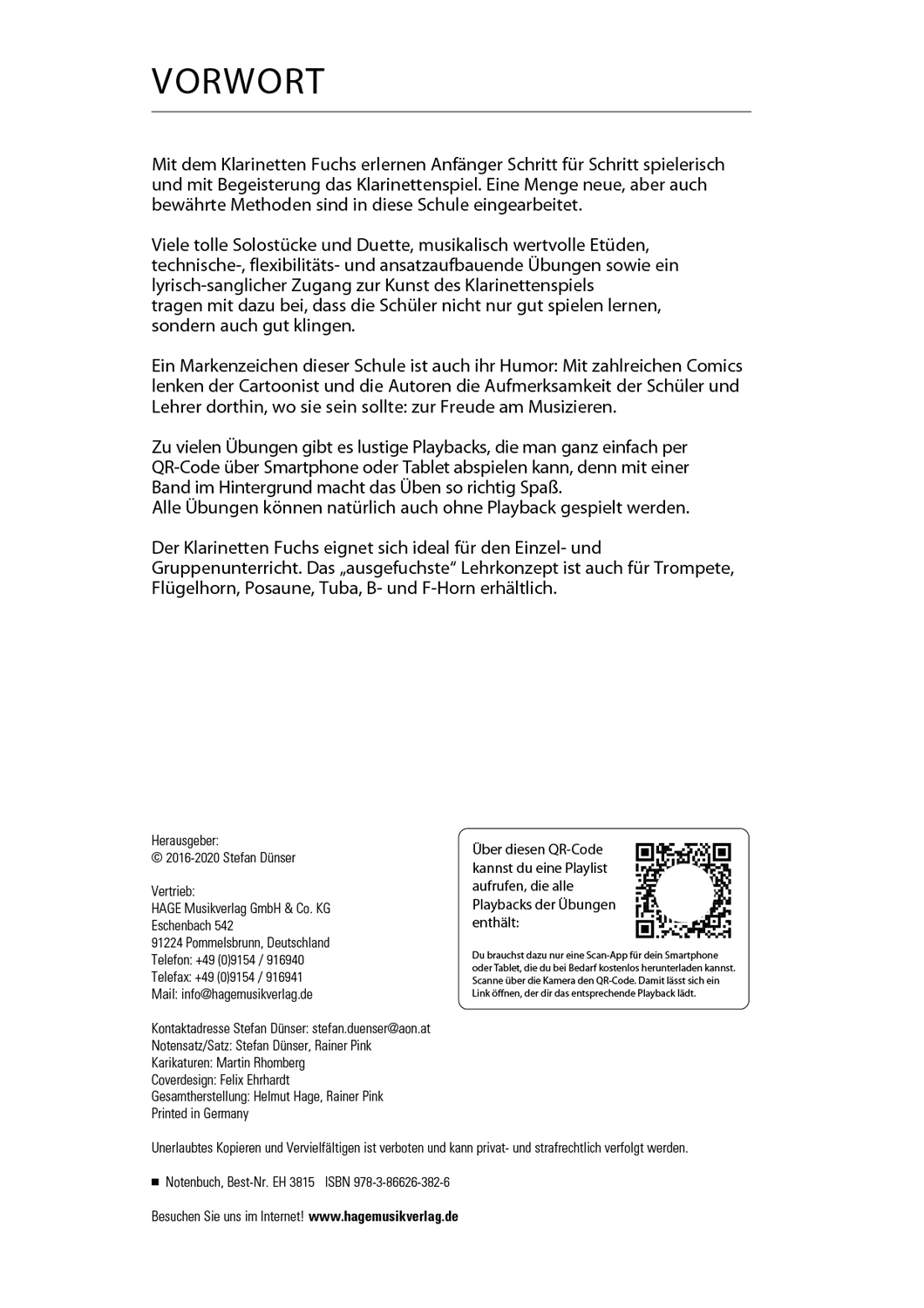 Klarinetten Fuchs Band 1 Seiten 3