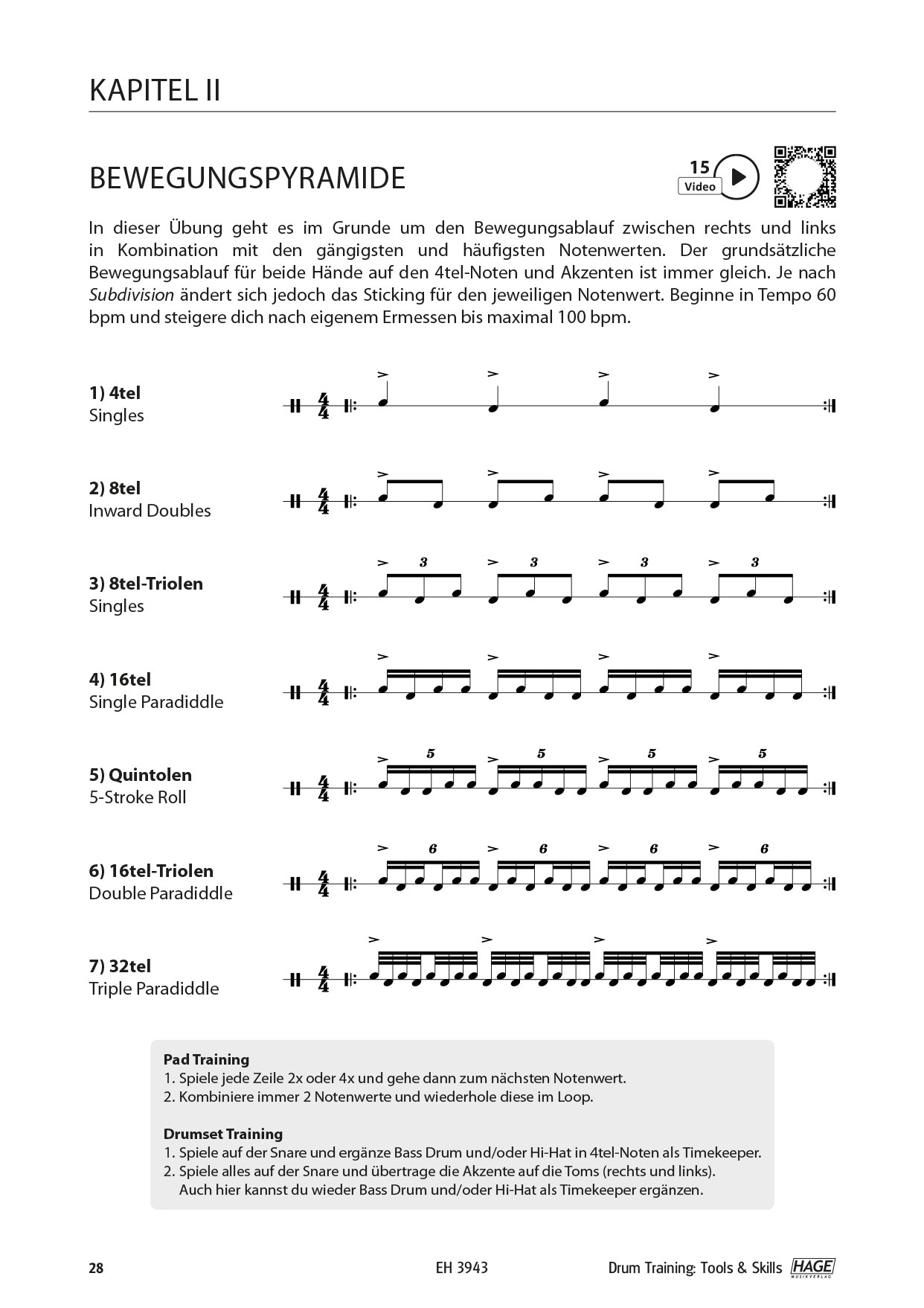 Drum Training Tools & Skills (mit QR-Codes) Seiten 6