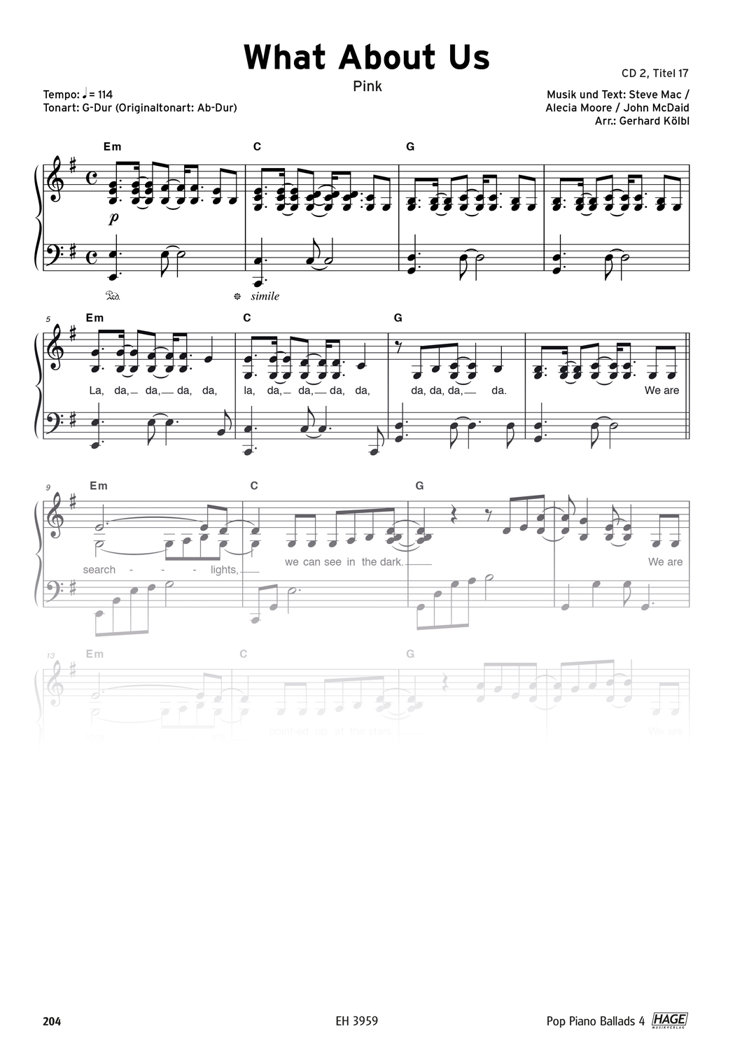 Pop Piano Ballads 4 (mit 2 CDs) Seiten 9