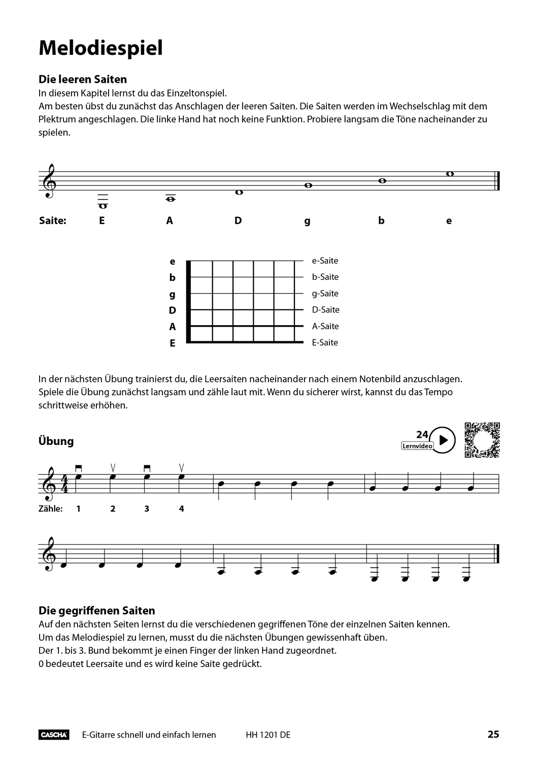 E-Gitarre - Schnell und einfach lernen Seiten 7