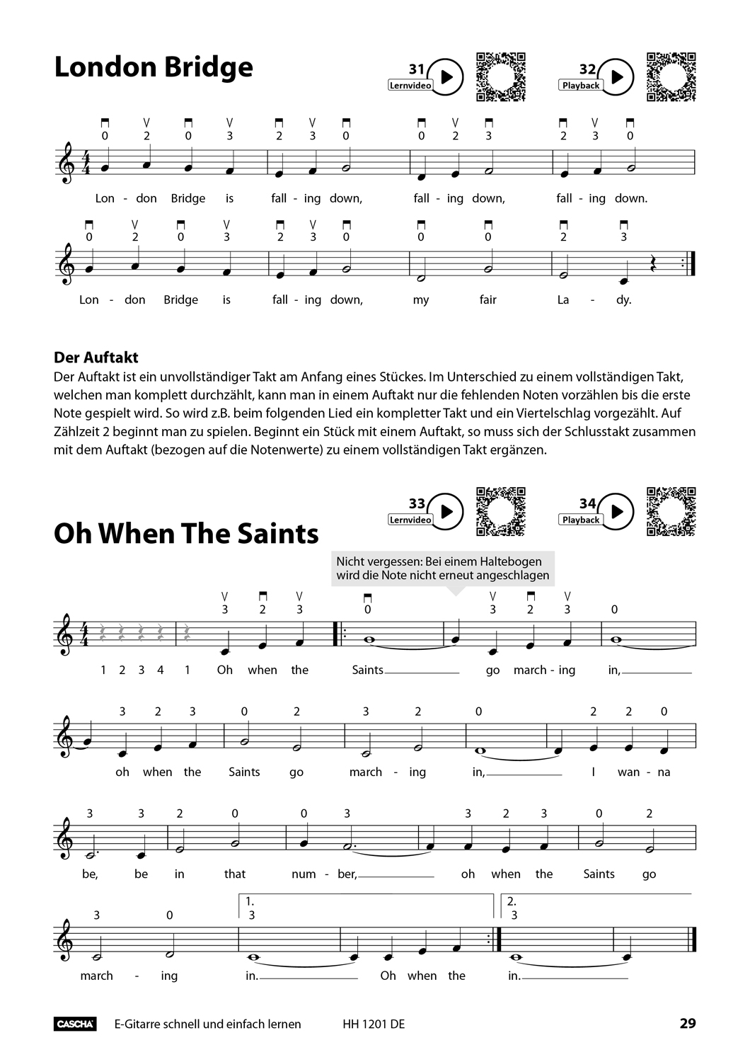 E-Gitarre - Schnell und einfach lernen Seiten 8