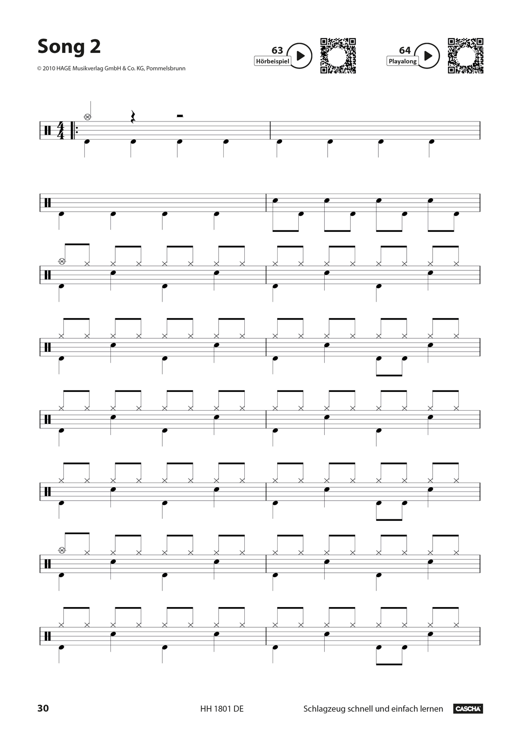 Schlagzeug - Schnell und einfach lernen Seiten 8