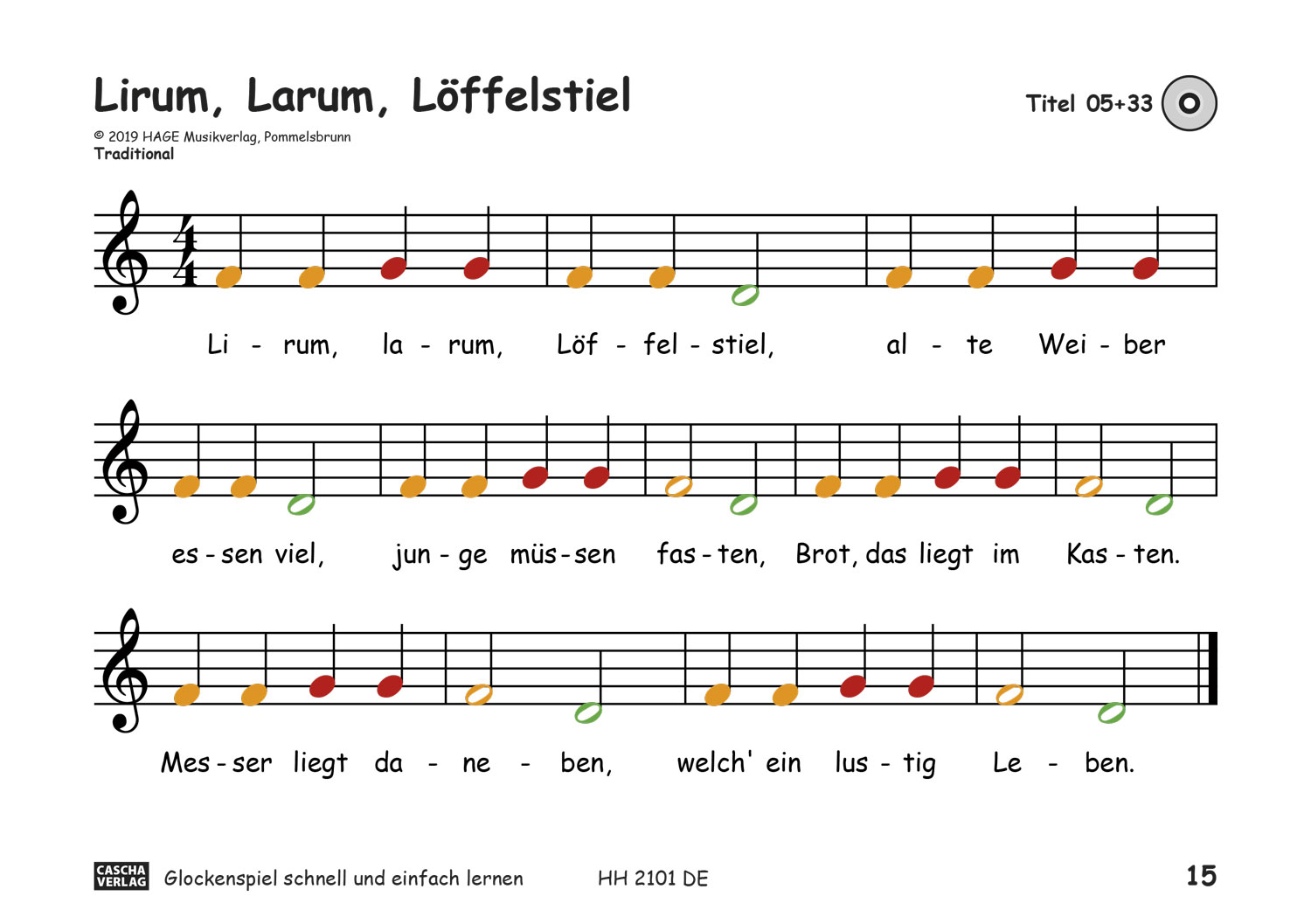 Glockenspiel - Schnell und einfach lernen Seiten 9