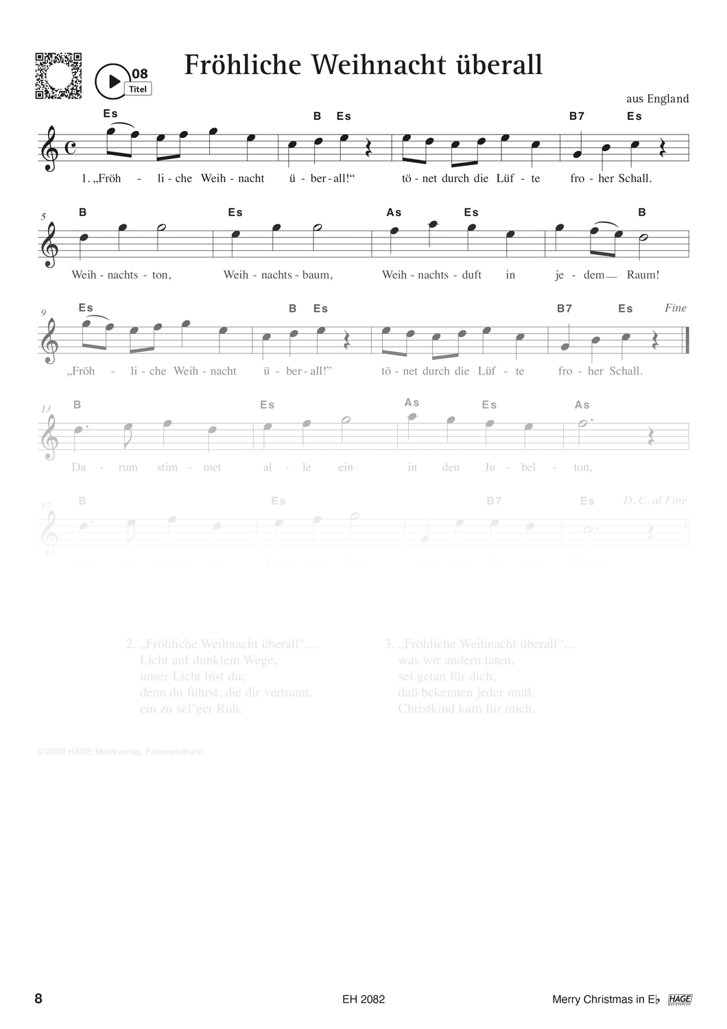 Merry Christmas für Es-Instrumente Seiten 4