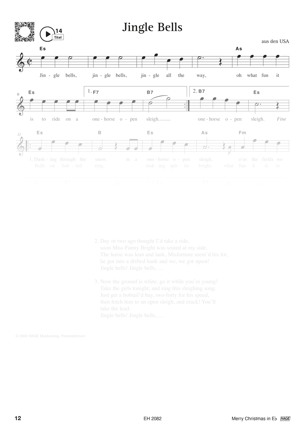Merry Christmas für Es-Instrumente Seiten 5