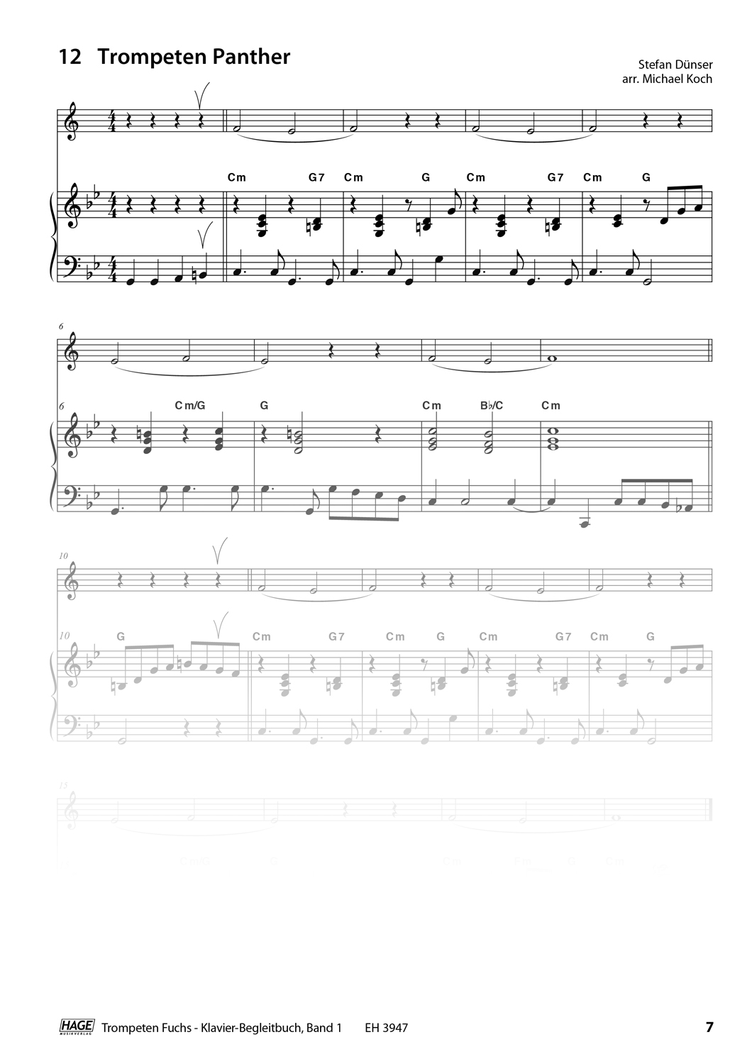 Trompeten Fuchs Klavierbuch Band 1 Seiten 6
