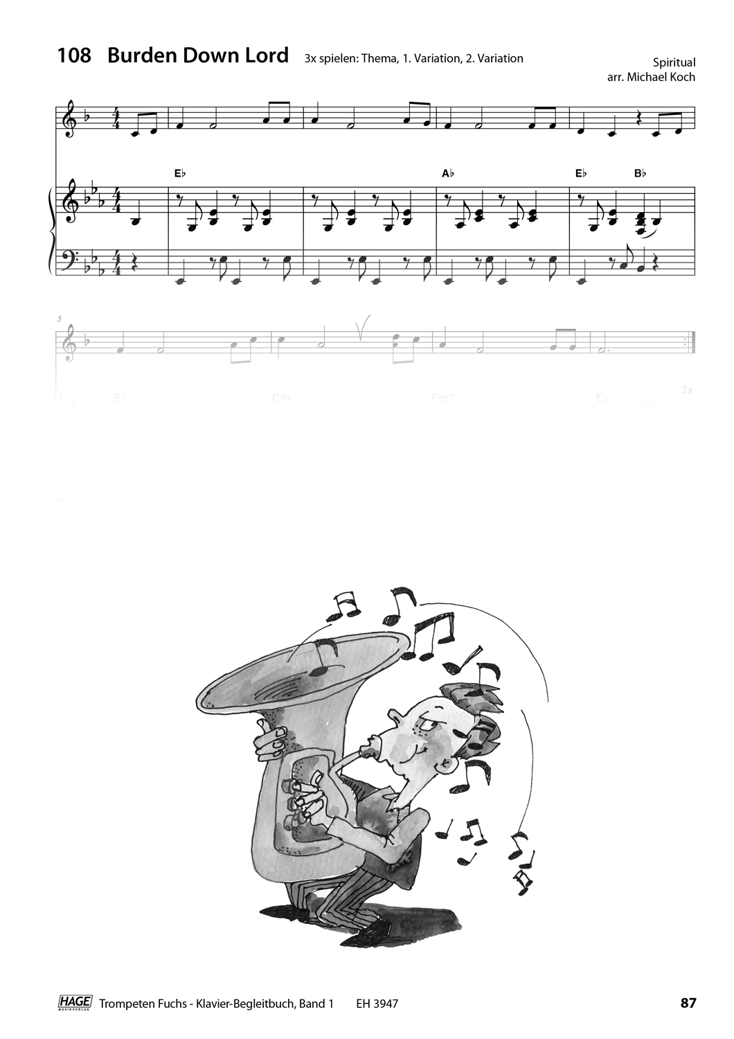 Trompeten Fuchs Klavierbuch Band 1 Seiten 10